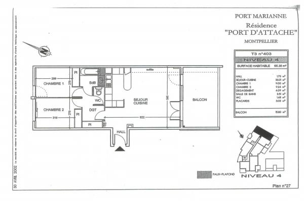 PORT_D'ATTACHE_T3_403_PLAN_ESIDENCE_PORT_MARIANNE_IGS_CAPRIM_MONTPELLIER